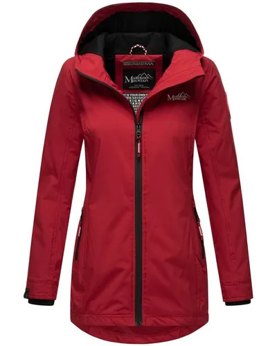 MARIKOO Übergangsjacke Damen - Atmungsaktiv und Winddicht, leichte Jacke mit Kapuze - Funktionsjacken mit samtweichem Innenstoff für optimalen Komfort und Wärme bei kaltem Wetter. Ideal für Outdoor-Aktivitäten und Freizeit.