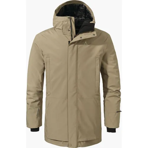 Schöffel Crivat Parka Herren - nutmeg, Größe 52, HW 2024 - Funktionsjacke mit leichter Primaloft Isolierung, wind- und wasserdicht, ideal für Outdoor-Aktivitäten; Wassersäule 10.000 mm sorgt für besten Wetterschutz.