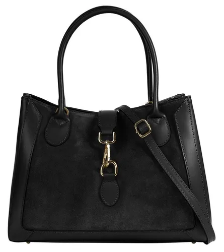 Shopper SAMANTHA LOOK - Eleganter Damen Shopper aus echtem Leder - Handtaschen aus 100% Rindleder, Made in Italy. Der Shopper vereint stilvolles Design mit praktischen Fächern für optimale Organisation und vielseitige Tragemöglichkeiten.
