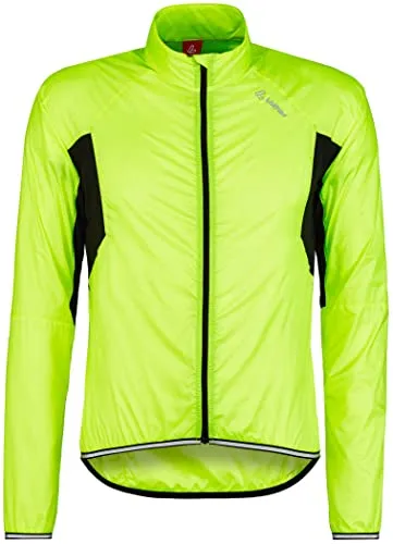 Löffler Windshell Fahrradjacke Herren gelb - Radsport-Jacken für Herren, elastischer Materialmix für optimale Bewegungsfreiheit, schnell trocknend und atmungsaktiv – perfekt für jede Fahrradtour.