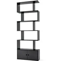 COSTWAY Bücherregal mit Türen