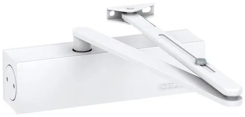 GEZE 1401-0101 Türschließer Weiß - Türschließer für Wohnungs- und Nebeneingangstüren, variabel einstellbare Schließkraft (EN 2-4) und einfache Montage.