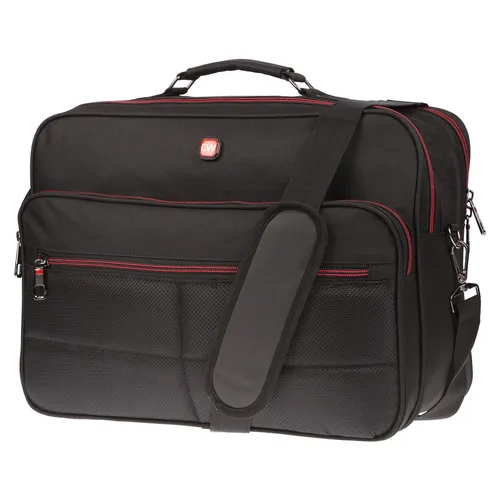 Arbeitstasche Umhängetasche Messenger mit RFID Schutz - Hochwertige Umhängetasche für Flugbegleiter, wasserabweisend mit RFID-Schutz, zwei große Fächer und praktische Trolley-Schlaufe, ideal für Reisen und den Alltag.