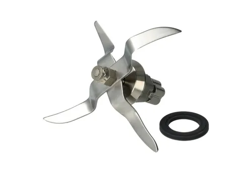 vhbw Mixaufsatz passend für Silvercrest 290976, 297624, 349665, 362035, 317552, 338924, Zubehör für Küchenmaschine 290976 297624 349665 362035 317552 338924, Abnehmbar, Multifunktions-Klinge, Spülmaschinenfest, Umdrehbare