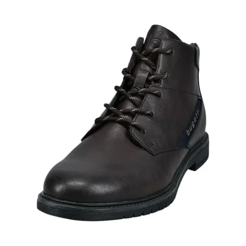 bugatti Herren Schlupfstiefel - Winterstiefel in Dunkelbraun - Stylische Herren Schlupfstiefel mit klassischem Design. Ideal für kalte Tage, ausgestattet mit warmem Innenfutter und rutschfester Sohle für sicheren Halt.