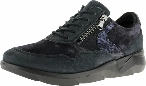 Waldläufer Damen Halbschuhe Schnürschuh Blau 40,5 EU