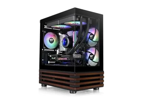 Thermaltake View 170 WS ARGB Black - ATX Gehäuse - Stylisches ATX Gehäuse mit ARGB-Beleuchtung, optimal für individuelle PC-Bauten und hervorragende Luftzirkulation.