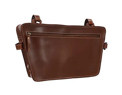 Gusti Rahmentasche Leder in braun von Gusti