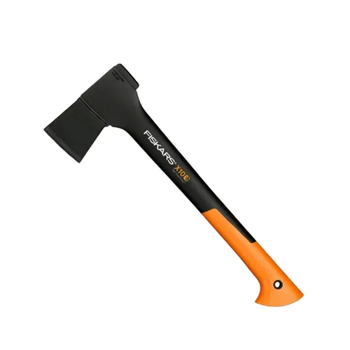 Universalaxt X10-S, Axt/Beil orange/schwarz - Handwerkzeug mit robustem Kunststoffstiel und leichtem Kopfgewicht von 760 g, ideal für vielseitige Anwendungen im Garten und Holzarbeiten.