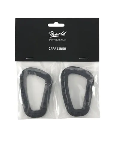 Brandit Carabiner 2 Pack Black Gr. OS in schwarz von Brandit