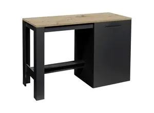 Mid.you Kücheninsel in Schwarz und Sonoma Eiche von BASIC by Balculina