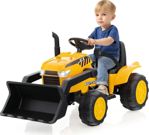 GOPLUS 12V Elektro Baggerlader mit Fernbedienung – Spielspaß für kleine Bauleiter