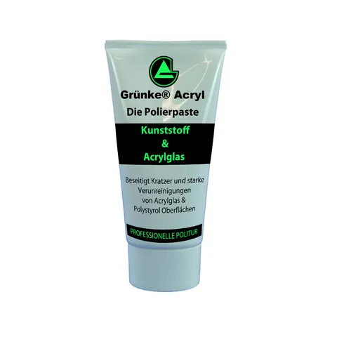 Polierpaste Grünke® für Acrylglas, Polystyrol, Plexiglas, Kunststoffe 150ml Tube