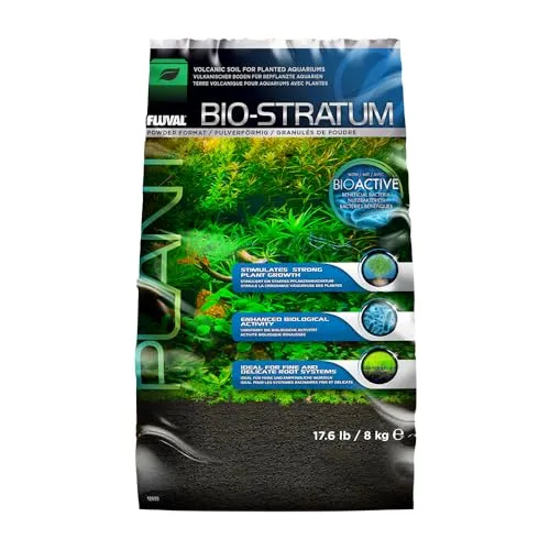 FLUVAL Aquarien-Substrat Bio Stratum - Vulkanboden 8 kg - Aquarien Zubehör, ideal für eine gesunde Pflanzenentwicklung und fördert das Wachstum von Aquarienpflanzen.