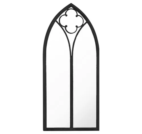 vidaXL Spiegel Schwarz 70x30 cm aus Eisen in schwarz von vidaXL