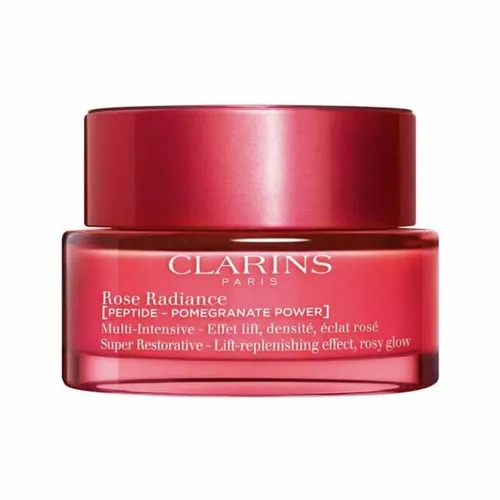 CLARINS Multi-Intensive Rose Radiance 50 ml - Strahlende Haut durch Peptide und Granatapfel - Sonstige Gesichtspflegeartikel, revitalisierende Tagescreme mit Peptiden und Granatapfel-Extrakt für einen rosigen Glow und verbesserte Hautdichte.