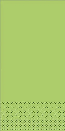 MANK Serviette in KIWIGRÜN aus 3-lagigem Tissue, 33 x 33 cm, 1/8-Falz, saugstarke Einwegservietten, 100er-Pack, Perfekt für Partys, Hochzeiten & Catering