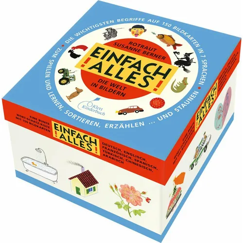 Einfach alles! (Kinderspiel) - Gesellschaftsspiel mit 150 Karten in sieben Sprachen, ideal zum Lernen und Spielen. Inklusive pädagogischem Begleitheft für kreative Anregungen.