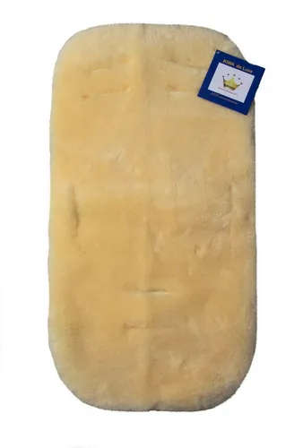 KIWA Echt Lammfell Einlage für Kinderwagen - Sitzauflage für Kinderwagen, aus 100% echtem Merino Lammfell, temperaturausgleichend und perfekt für warme, kuschelige Momente im Kinderwagen.