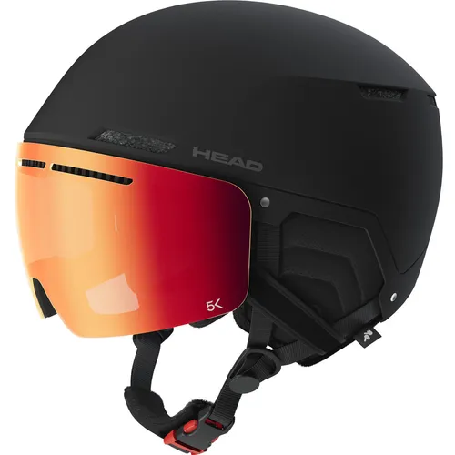 HEAD CINEMA 5K Helm 2025 black - M/L - Skihelme & Snowboardhelme mit herausragendem Blickfeld und Easyclick Lens Exchange System für schnellen Scheibentausch. Ideal für den stylischen Wintersportler!