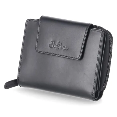 Beliana BEL37005-01 Geldbörse Glattleder Damen in schwarz