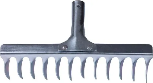 Rasen Rechen Strend Pro R108A, 12 Zähne, Belüftung, Vertikutierung, ohne Stiel