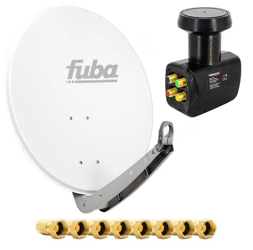 Fuba 4 Teilnehmer SAT TV Anlage DAA 650 W mit HDTV-Funktion