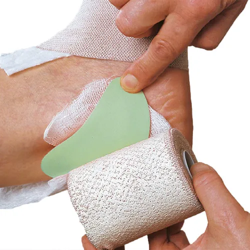 Komprex® Schaumgummi Kompresse, grün 22300 , 1 Stück, Maße: 9 x 6,5 cm, Größe: 00 oval