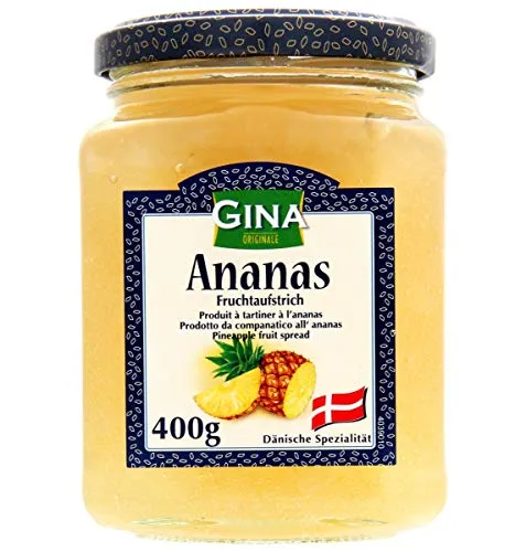 Gina Feinster dänischer Ananas Fruchtaufstrich im 400g Glas