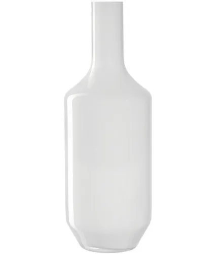 LEONARDO HOME Vase MILANO 041647 - Handgefertigte Glasvase in Weiß - Vasen: Handgefertigte Glasvase mit modernem Design, ideal für die stilvolle Präsentation von Blumen und Zweigen.