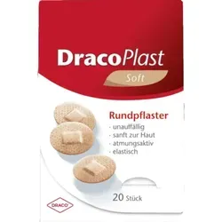 Dracoplast Soft Rundpflaster hautfarben 2,2cm