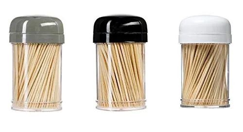 Zahnstocher aus Holz, Cocktail-Spender in einer Spenderbox, Zahnstocher aus Holz, 6,5 cm 900 x