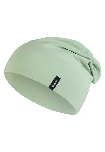 Sterntaler OCS Beanie Uni – Lässige Slouch Beanie Mütze aus Singlejersey (Bio) – Unisex Kopfbedeckung – variabel tragbar – Baby und Kinder Übergangsmütze – eisgrün, Größe 53
