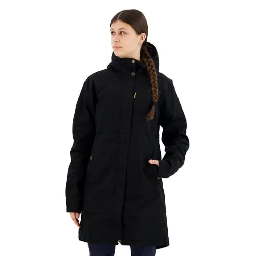 Fjällräven Women's Kiruna Padded Parka - Mantel Gr S schwarz - Funktionsjacke aus robustem Material, leicht gefüttert und ideal für Freizeit und Wandern. Mit Kapuze und isolierendem Design.