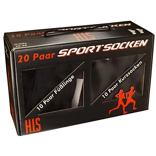 H.I.S Kurzsocken Damen, Gr. 39-42, schwarz in schwarz von HIS