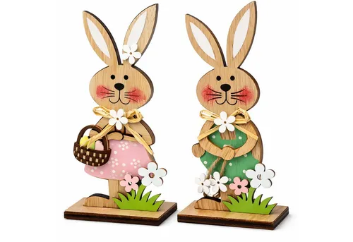 Produktbild Deggelbam Osterfigur Osterdekoration Frühlingsdeko Osterhase, Liebevolle Osterdekoration 19cm