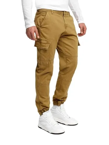 Indicode Herren August Cargohose - Wanderhosen mit 6 praktischen Taschen, ideal für einen sportlichen Look und vielseitig kombinierbar, perfekt für Freizeitaktivitäten.