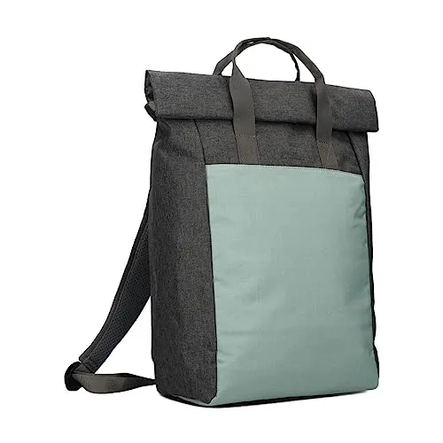 Benno BE260 Rolltop-Rucksack - Vielseitiger und wasserabweisender Laptop-Rucksack mit 16/18 L, ideal für Büro, Uni und Freizeit, ausgestattet mit vielen Fächern, Schlüsselband und Flaschenhalter.