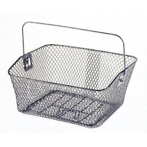 Prophete Fahrradkorb Gepäckträgerkorb 6051 - Fahrradtaschen: Robuster, schwarzer Metallkorb für den Gepäckträger, ideal für Einkäufe und Ausflüge.