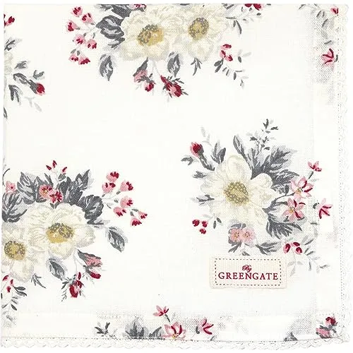 Produktbild GreenGate Abella Stoffserviette mit Spitze Weiss 40x40cm