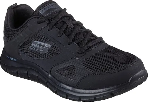 Skechers Track-Syntac 232398-BBK - Sneaker für Herren mit gepolsterter Memory Foam Innensohle für optimalen Komfort und flexible Laufsohle, ideal für Training und Alltag.