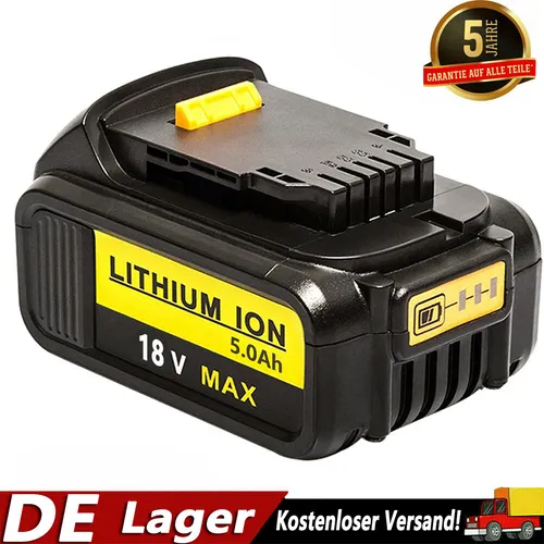 DeWalt Akku DCB182 DCB184 18V XR Li-Ion 5000mAh
