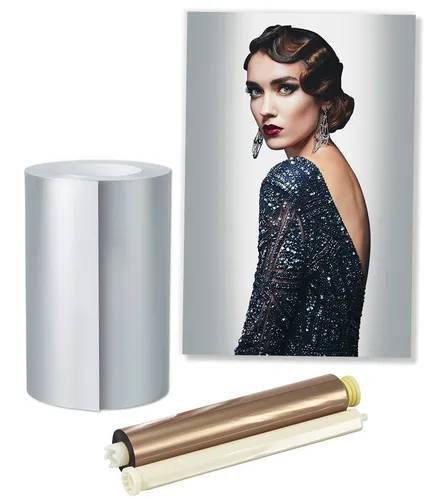 DNP Mediakit Metallic DS 620 Drucker 10x15cm in silber von DNP