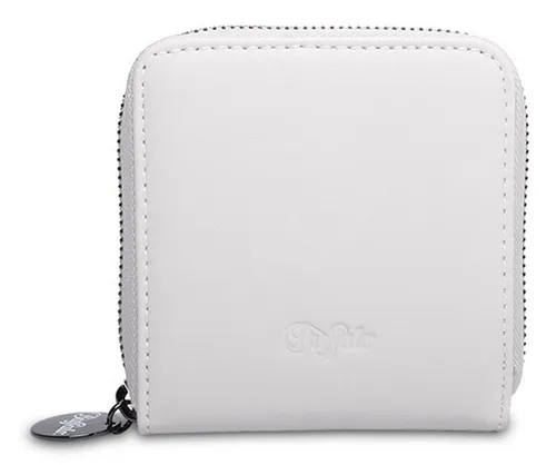 Buffalo Geldbörse Muse Boxy Wallet - Stylische quadratische Geldbörse in Weiß, ideal für Ordnung und Minimalismus. Mit 3 Fächern für Karten und 1 Geldschein- sowie Münzfach, perfekt für den Alltag.