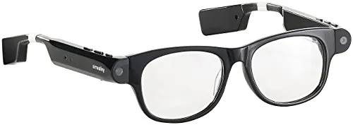 simvalley MOBILE Kamera Brille: Smart Glasses SG-101.bt mit Bluetooth und 720p HD (Brillenkamera, Brille, Bluetooth, Mini Kameras)