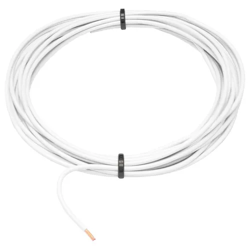 20m FLRY Fahrzeugleitung weiss 1mm² rund Kabel Litze KFZ Stromkabel