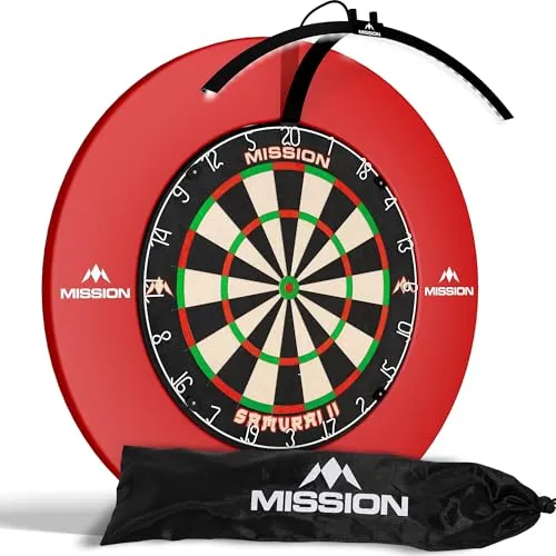 Mission Torus 100 Dartscheibe mit klappbarem Licht von Mission Darts