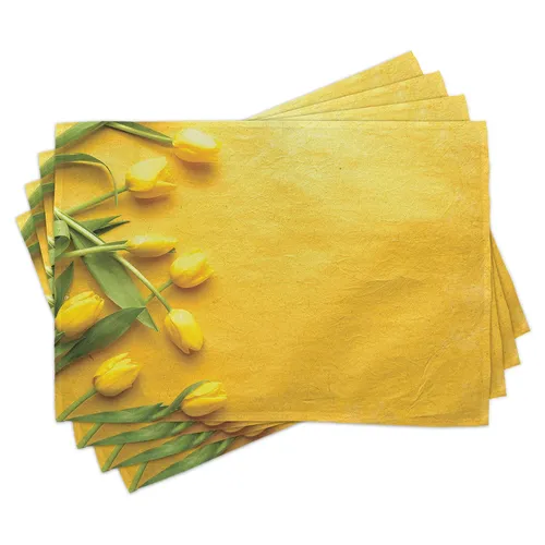 Tischset Platzset 4er Set Tulip Blumen Garten