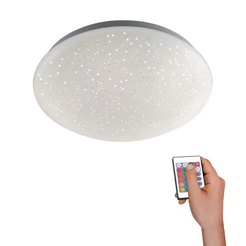 LED Deckenleuchte Sternenhimmel RGBW Fernbedienung Farbwechsel Glitzerlampe 25cm