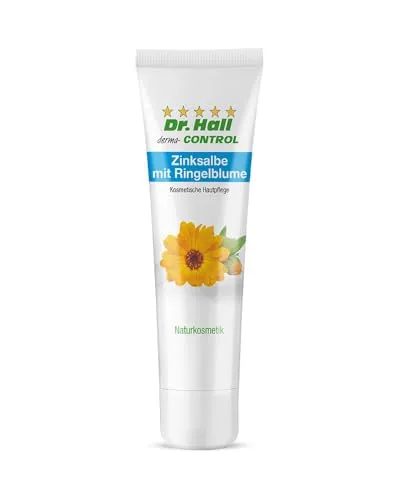 Dr. Hall Zinksalbe mit BIO Ringelblumenextrakt, naturkosmetik, entzündungshemmend und pflegend mit Bienenwachs und Mandelöl, Mengenangebote 1